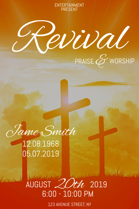 Revival flyer template | PosterMyWall