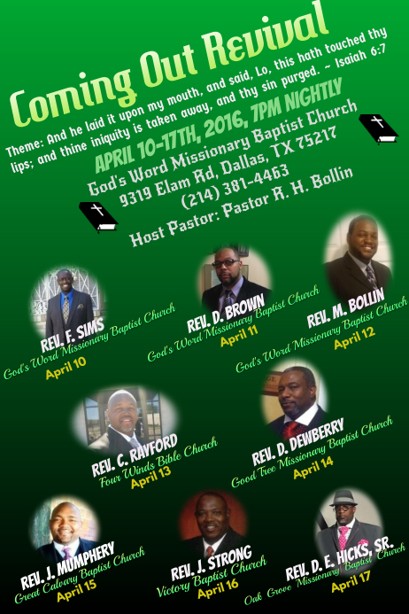 revival flyers template postermywall church revival flyers