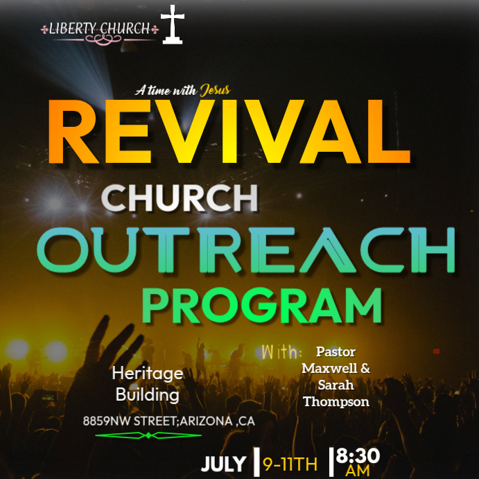 Revival Outreach Template PosterMyWall