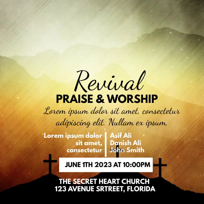 Revival Praise Worship Template | PosterMyWall