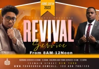 Revival Service A3 template