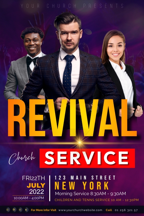 Copy of Revival Service | PosterMyWall
