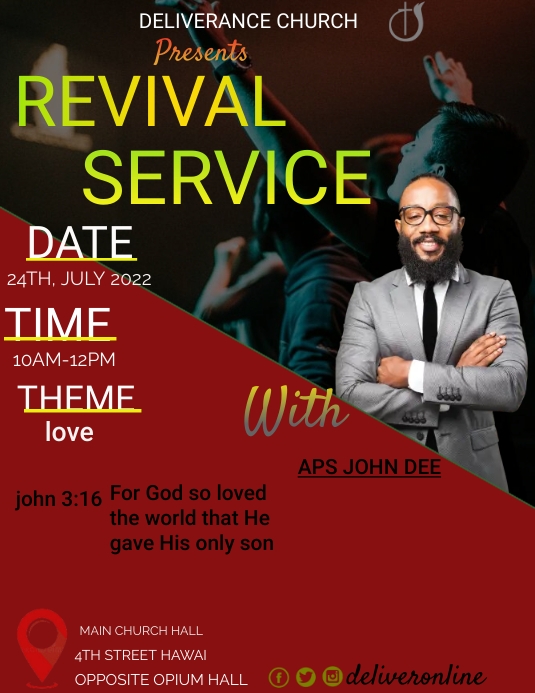 Copy of revival service | PosterMyWall