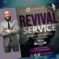 revival service Square (1:1) template