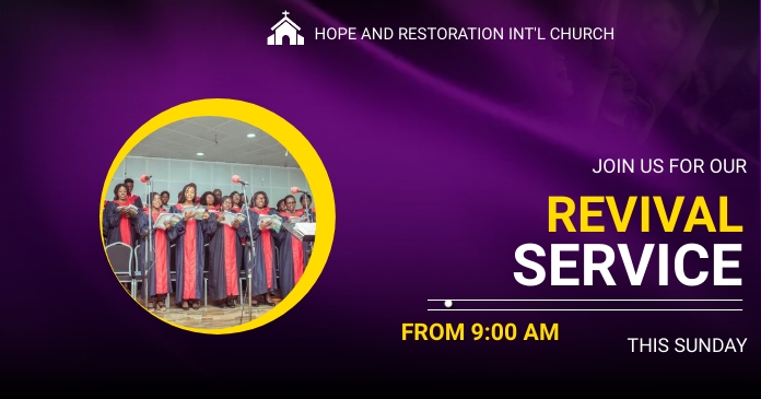 Layanan Kebangunan Rohani Templat | PosterMyWall