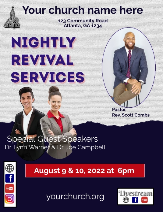 Revival Template 2 Flyer (US Letter)