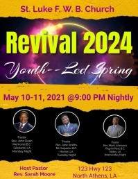 REVIVAL WORSHIP 2024 FLYERS template