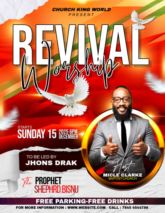 Copy of REVIVAL WORSHIP | PosterMyWall