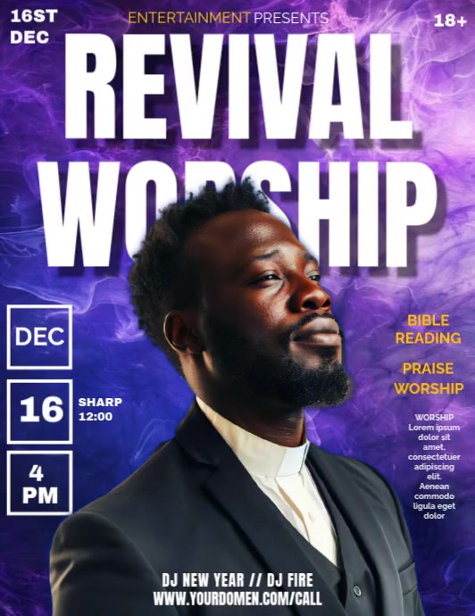 Revival worship Template | PosterMyWall