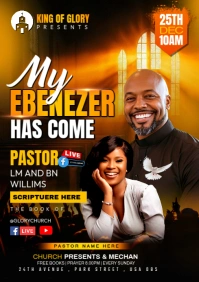 revival worship flyer A2 template