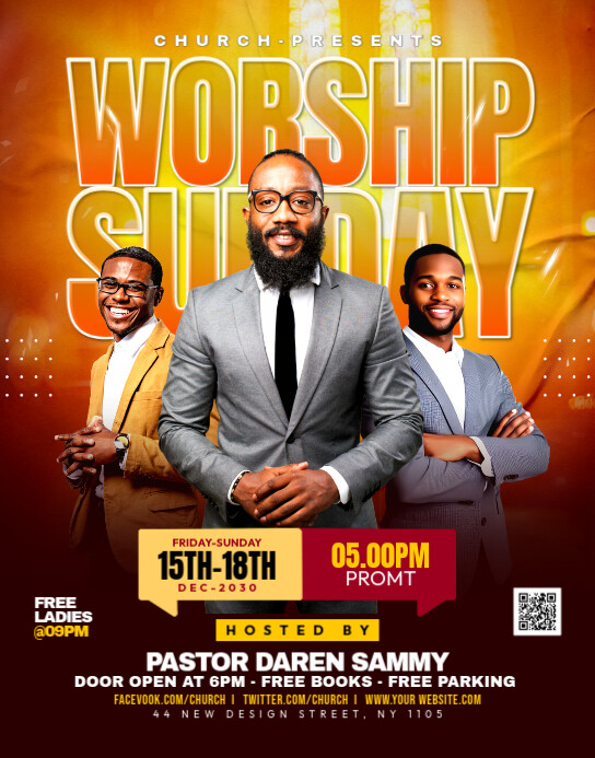 revival worship flyer Template | PosterMyWall