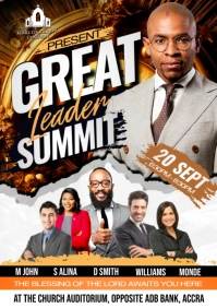 revival worship flyer A2 template