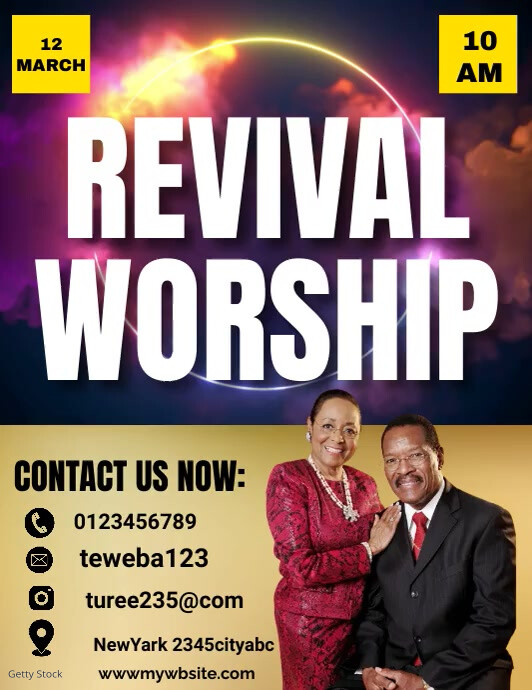Revival Flyer.pdf REVIVAL WORSHIP FLYERS Template | PosterMyWall
