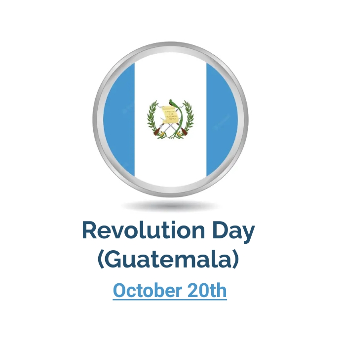 revolution day guatemala Instagram Plasing template
