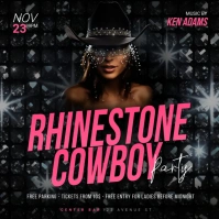 Rhinestone Cowboy party instagram template