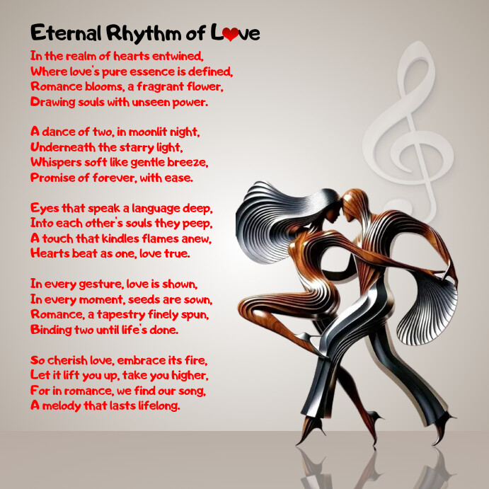 Heart Rhythem Posters Copy of Rhythm of love | PosterMyWall