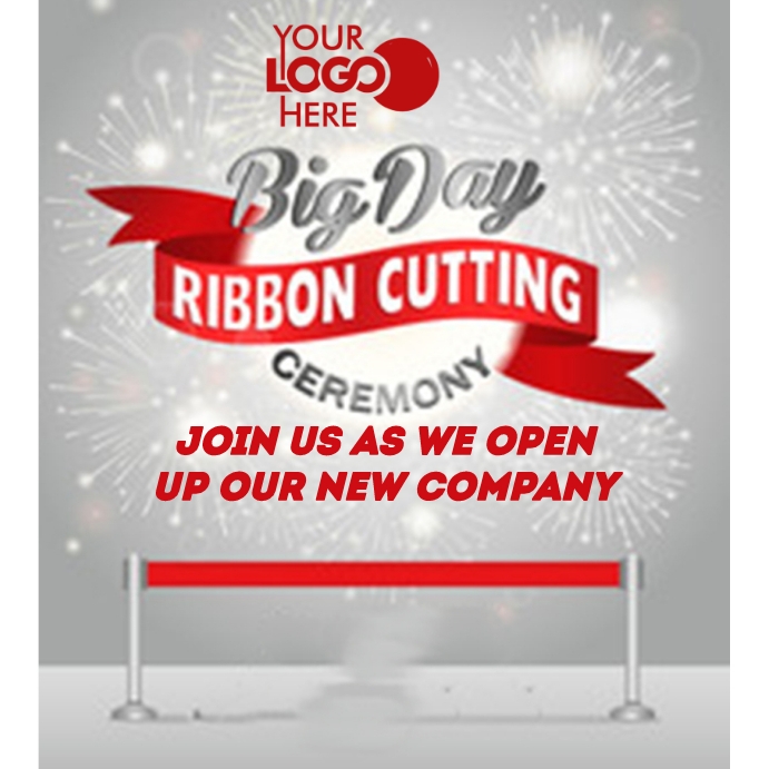 ribbon cutting ceremony Template | PosterMyWall