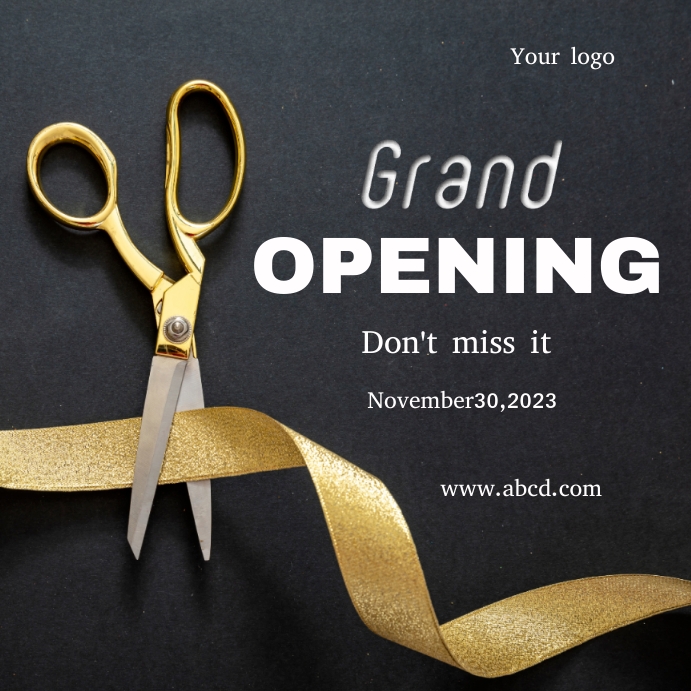 Copy of Ribbon Cutting | PosterMyWall