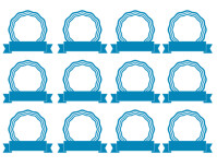 Rectangular For Ribbon Head ribbon heads template | PosterMyWall