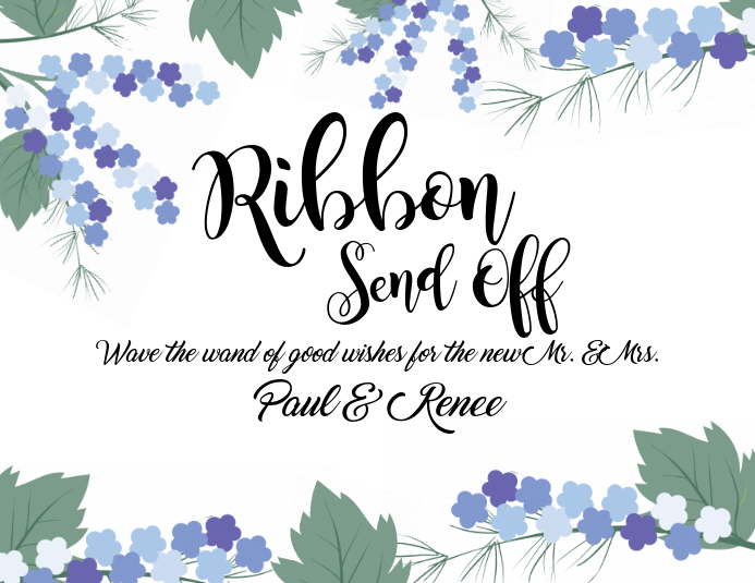Ribbon Send off Template | PosterMyWall