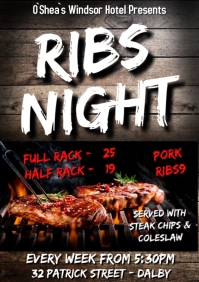Ribs Night Template | PosterMyWall