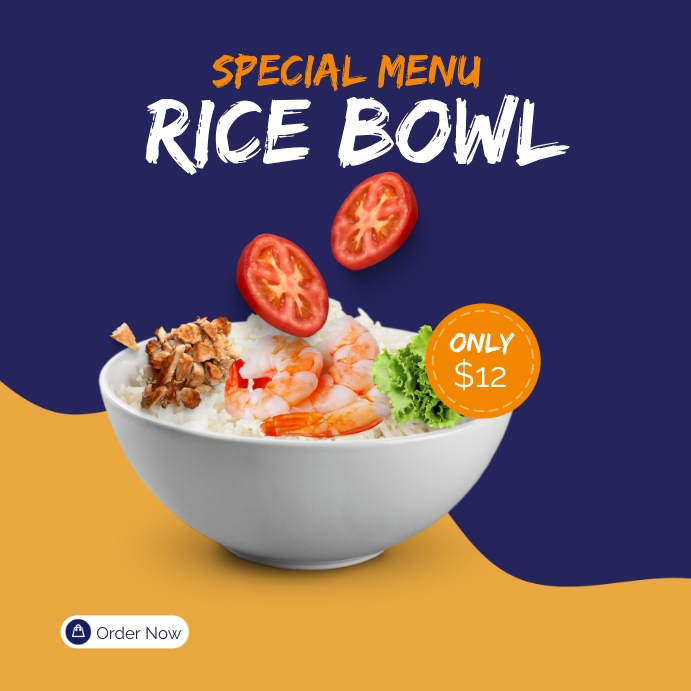 Copy of RICE FOOD MENU | PosterMyWall