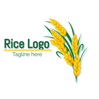 White Rice Logo Logos Template | PosterMyWall