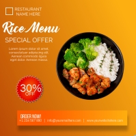 rice menu Template | PosterMyWall
