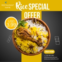 Sample Menu With Rice rice menu Template | PosterMyWall
