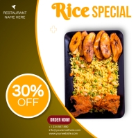 Sample Menu With Rice rice menu Template | PosterMyWall