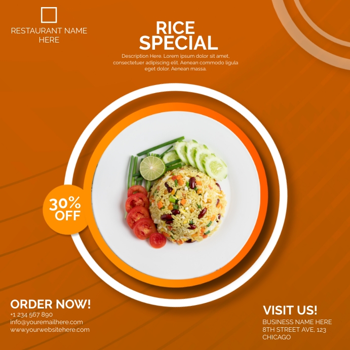 rice menu Template | PosterMyWall