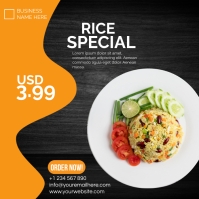 Menu Banner Rice rice menu Template | PosterMyWall