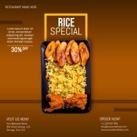 Sample Menu With Rice rice menu Template | PosterMyWall