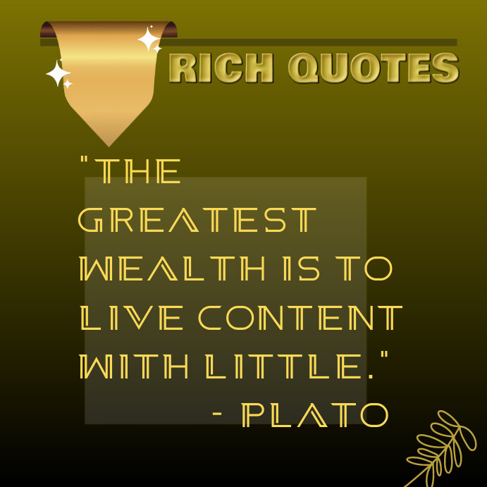 RICH QUOTES Template | PosterMyWall