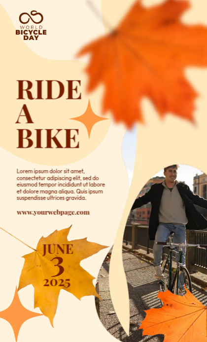 Ride a Bike Template | PosterMyWall