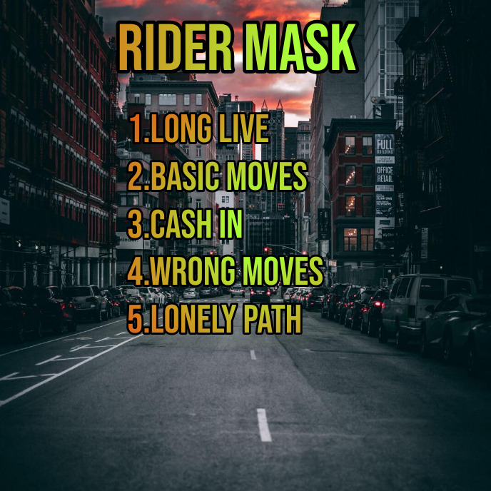 Rider mask Template | PosterMyWall