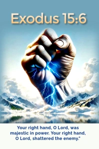 Right hand Poster template