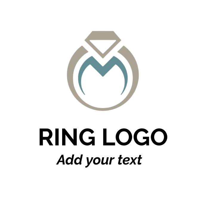 Custom Made Logo Rings ring logo Template | PosterMyWall