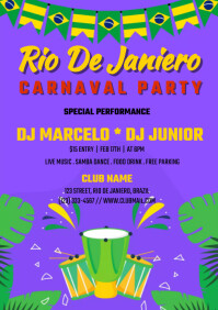 rio carnival / brazilian carnival Template | PosterMyWall