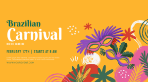 rio carnival โพสต์บน Twitter template