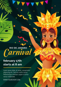 RIO CARNIVAL PARTY Template | PosterMyWall