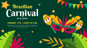 rio carnival โพสต์บน Twitter template