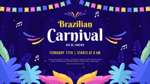 rio carnival โพสต์บน Twitter template