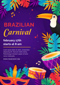 RIO CARNIVAL PARTY Template | PosterMyWall