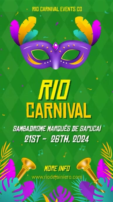 Rio carnival Reel Instagram template