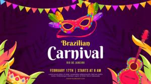 rio carnival โพสต์บน Twitter template