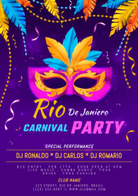 RIO CARNIVAL PARTY Template | PosterMyWall