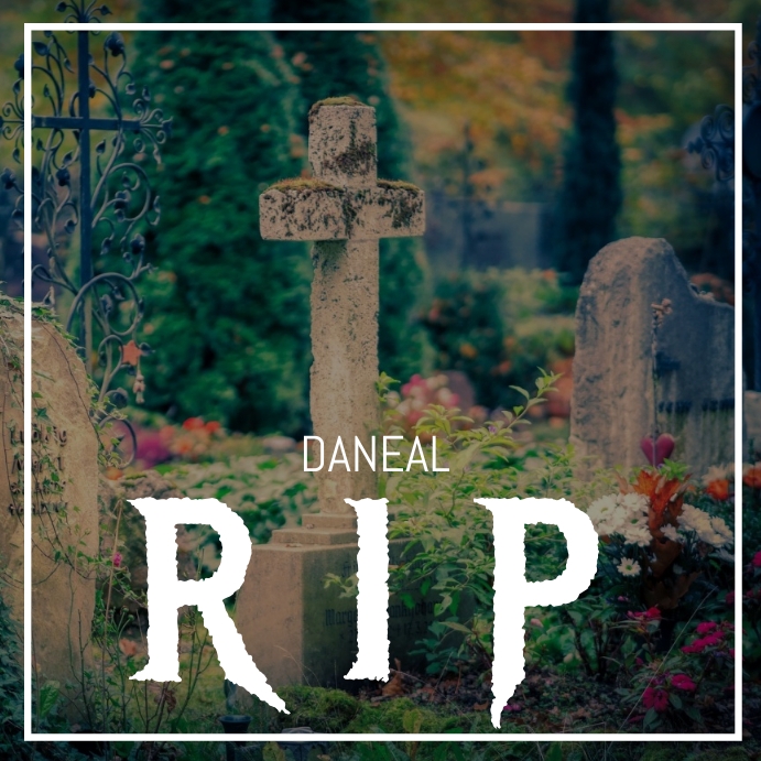 rip funeral cemetry instagram post Template | PosterMyWall
