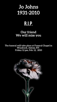 Graphics Rip For Funeral RIP Funeral Template | PosterMyWall