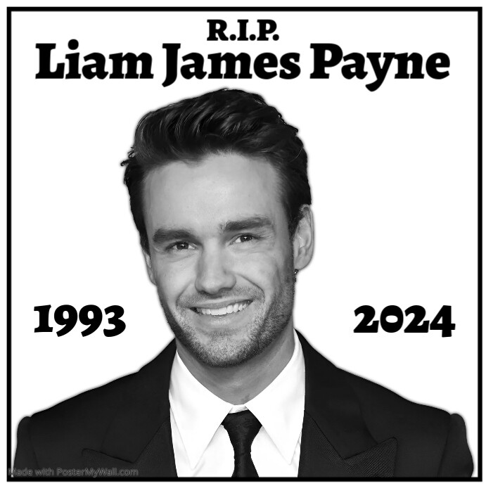 Modèle Rip Liam James Payne 1993-2024 Instagram Post | PosterMyWall